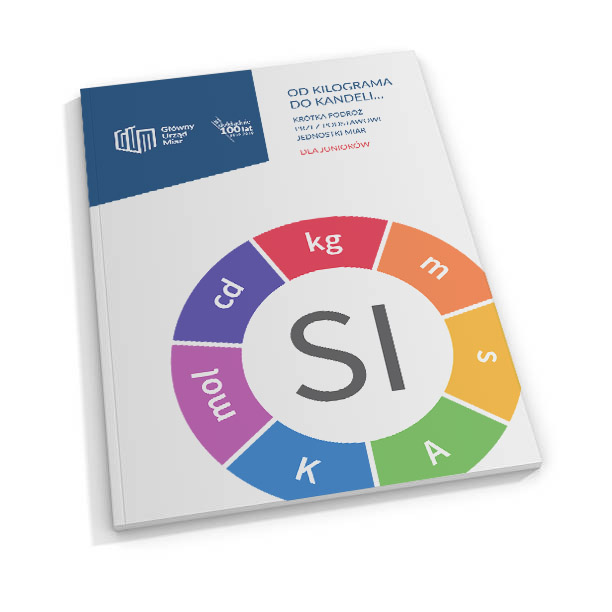Broszura o SI. Na okładce logo układu SI w kształcie koła.