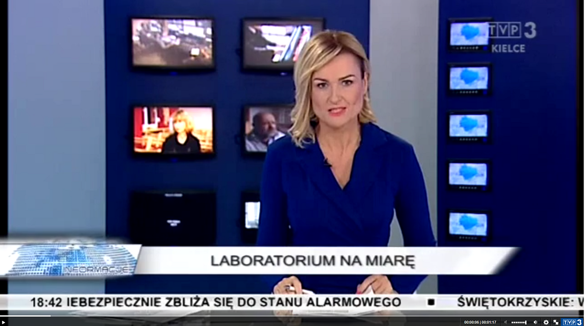 Materiał informacyjny w TVP3 Kielce
